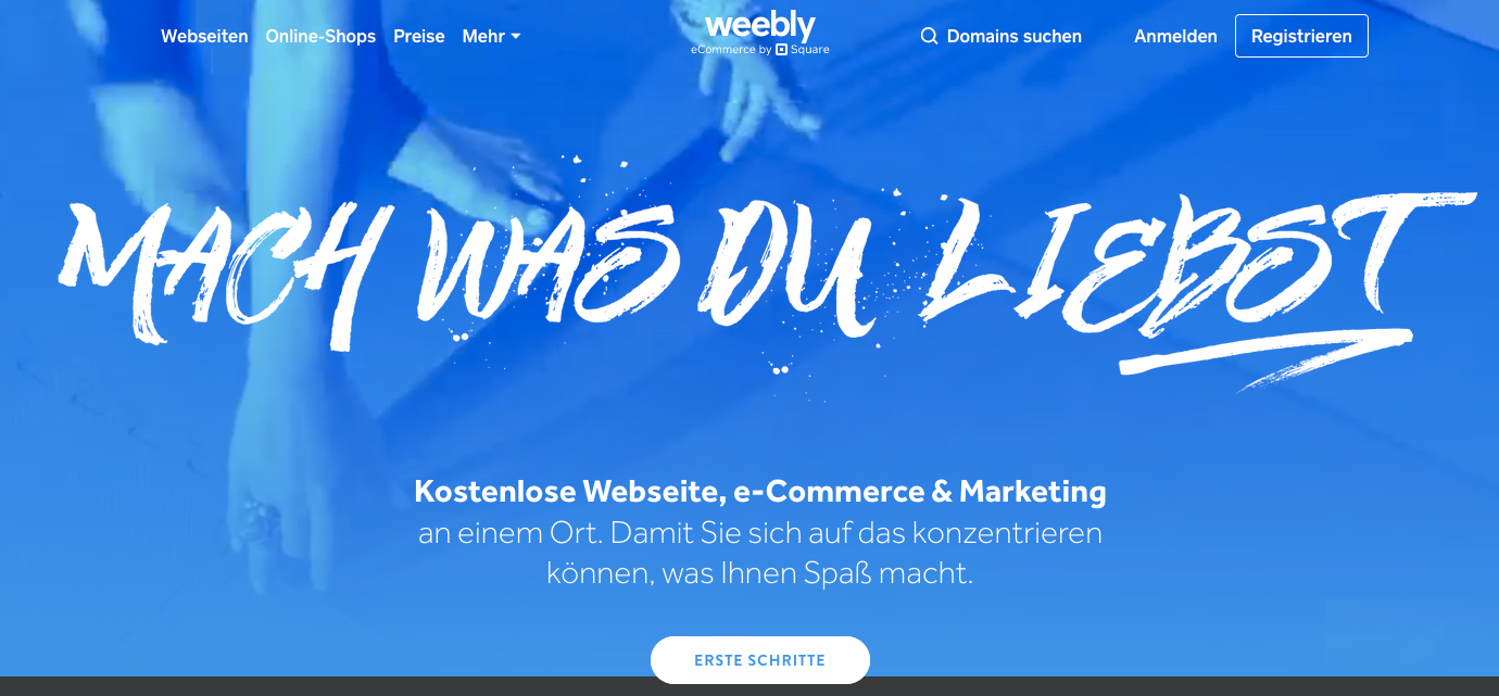 Weebly Startseite